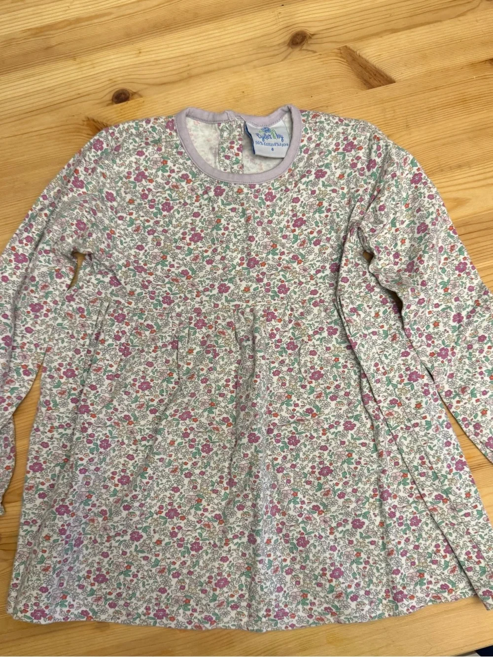 Eyelet & Ivy cotton knit dress lavender size 4 EUC